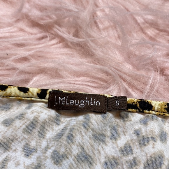 J. McLaughlin Catalina Leopard Print Cowl Neck Top sz S - Picture 3 of 10